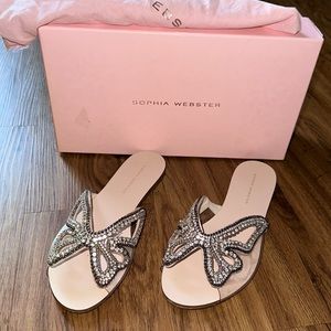 Sophia Webster butterfly crystal sandals